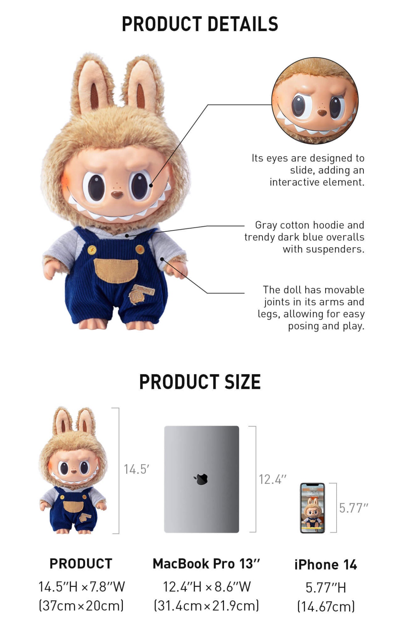 LABUBU Time to chill-Vinyl Plush Doll