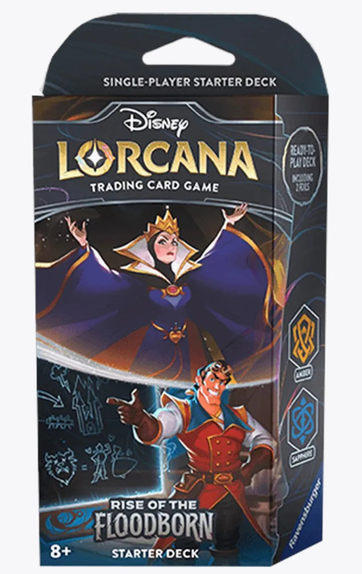 Disney Lorcana: Rise of the Floodborn Amber and Sapphire Starter Deck