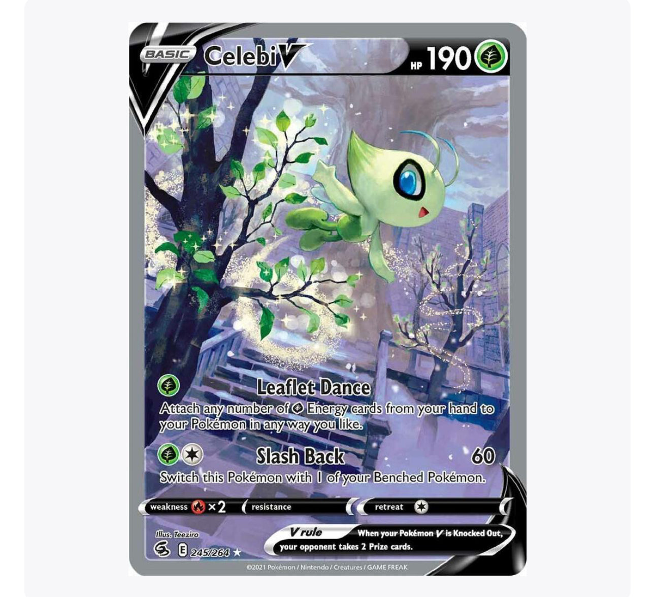 Celebi V (Alternate Full Art) - SWSH08: Fusion Strike (SWSH08)