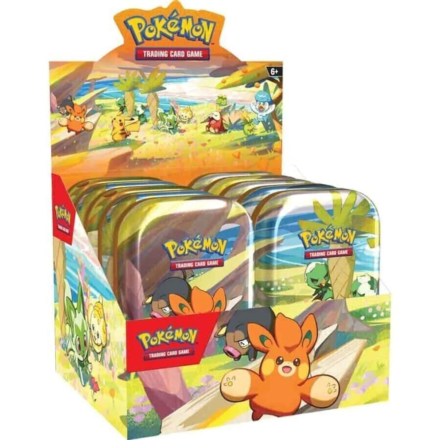 POKÉMON TCG SCARLET & VIOLET PALDEA FRIENDS MINI TINS - DISPLAY OF 10 TINS