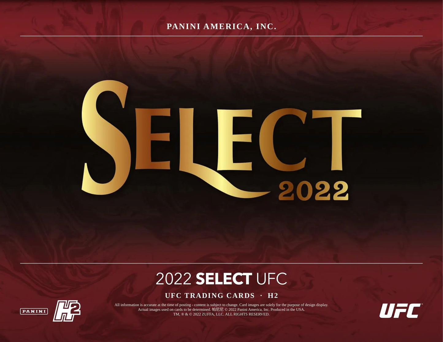 2022 Panini Select UFC H2 Hobby Box