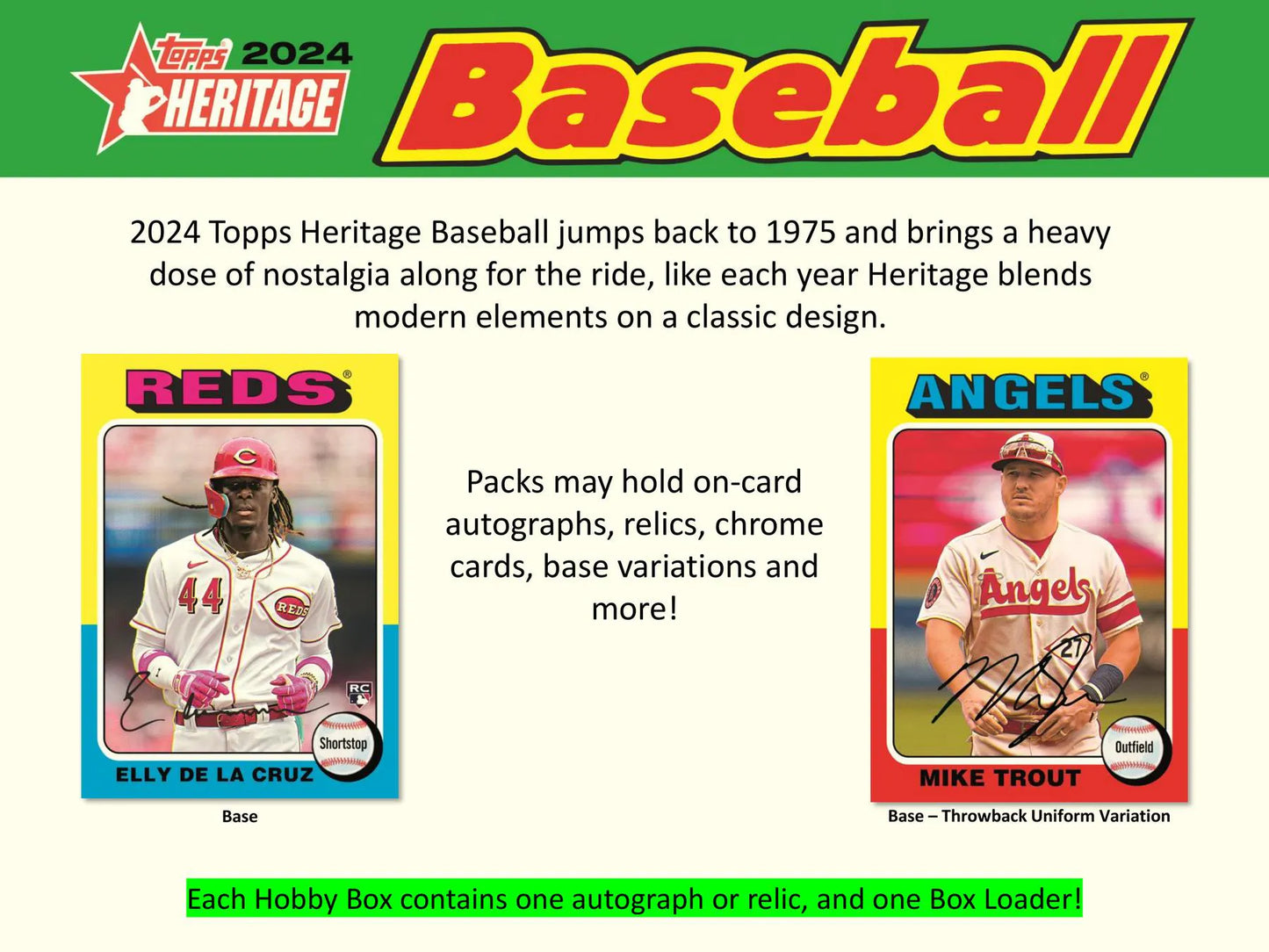 2024 Topps Heritage Baseball Hobby Pack