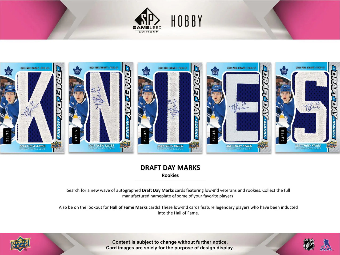 2023/24 Upper Deck SP Game Used Hockey Hobby Box