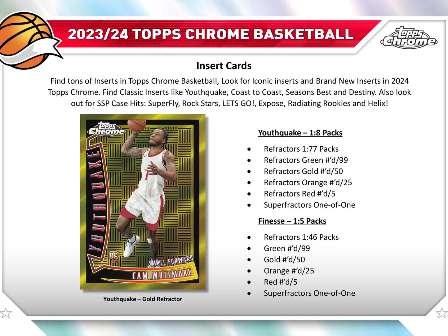 2023/24 Topps Chrome Basketball Hobby Box