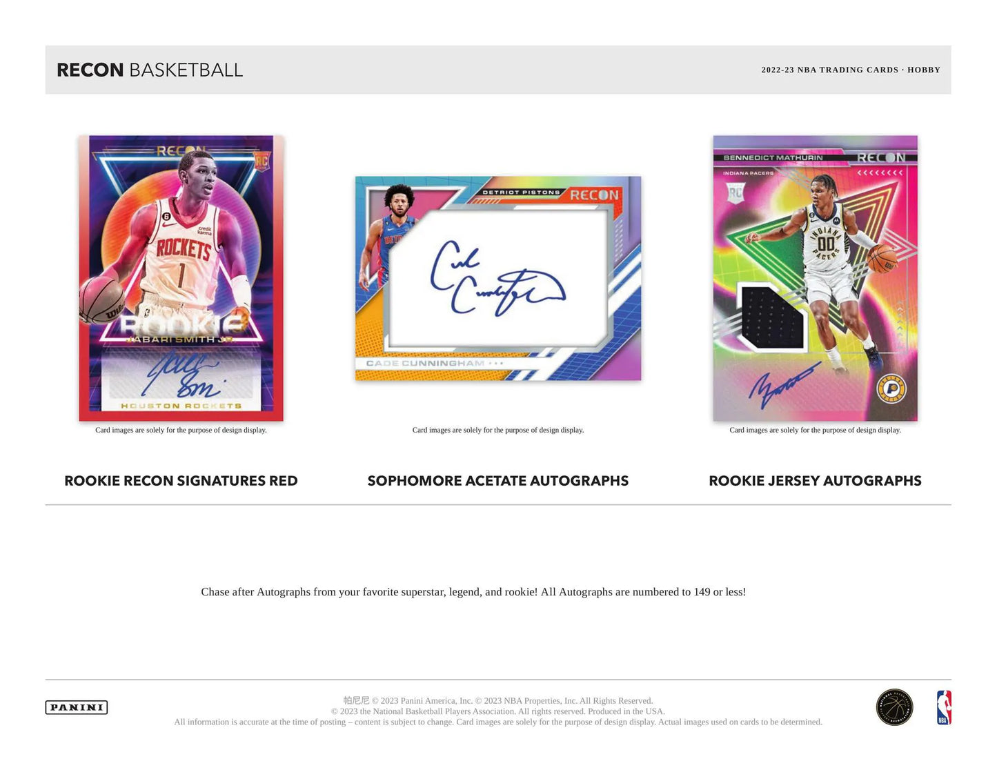 2022/23 Panini Recon Basketball Hobby Box