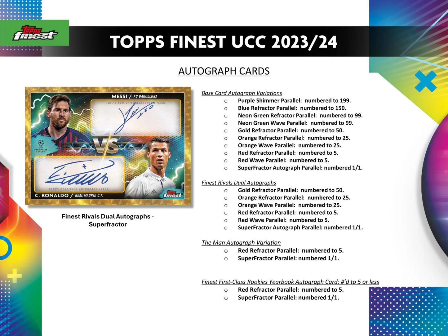 2023/24 Topps UEFA Club Competitions Finest Soccer Hobby Pack