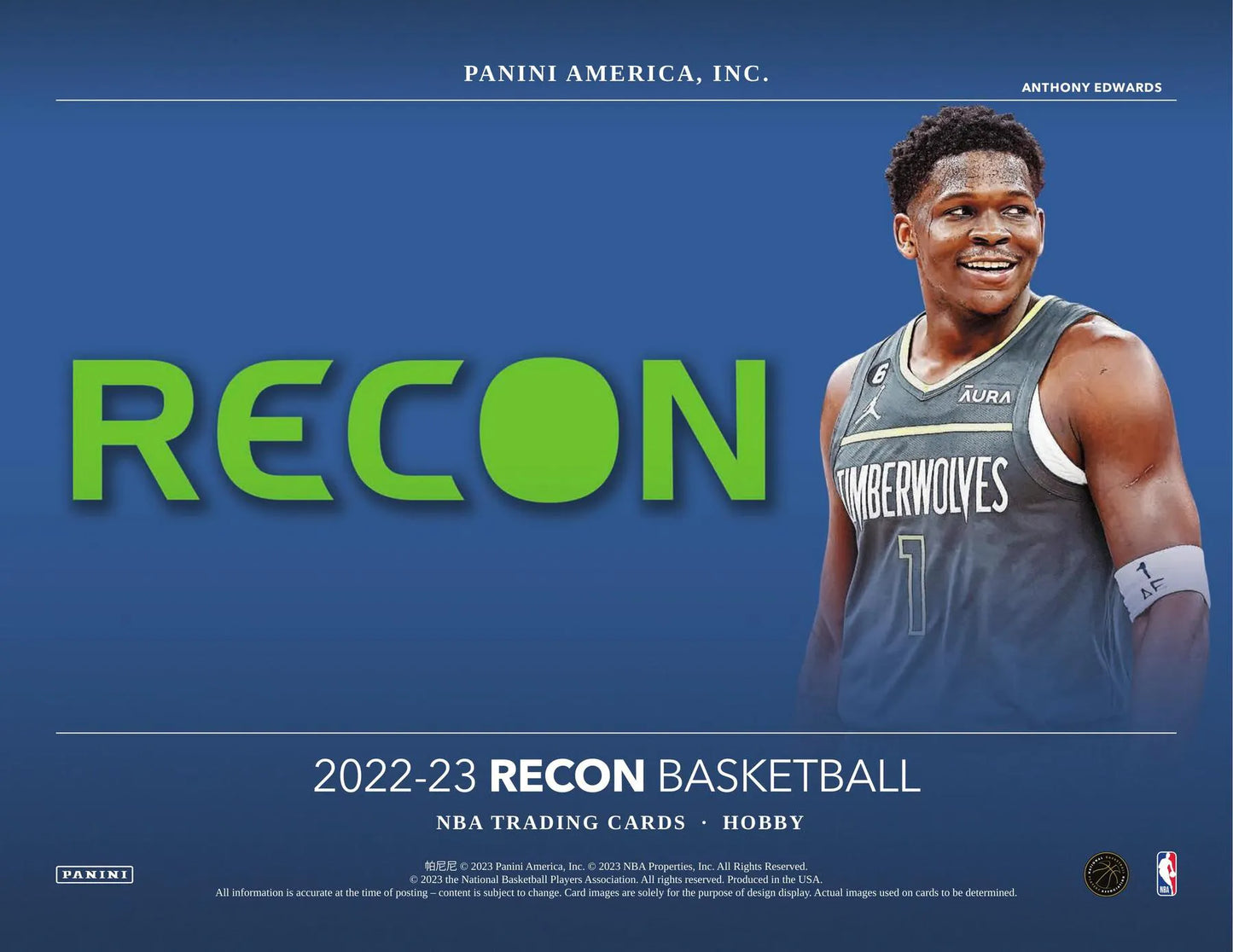 2022/23 Panini Recon Basketball Hobby Box