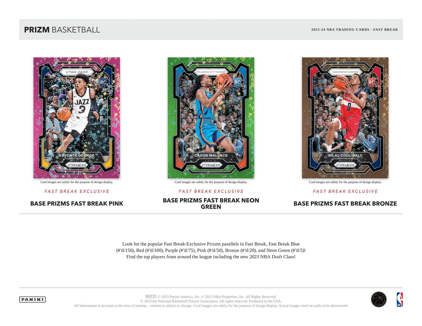 2023/24 Panini Prizm Basketball Fast Break Box