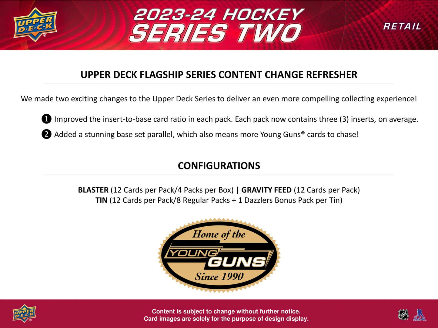 2023/24 Upper Deck Series 2 Hockey 4-Pack Blaster Box