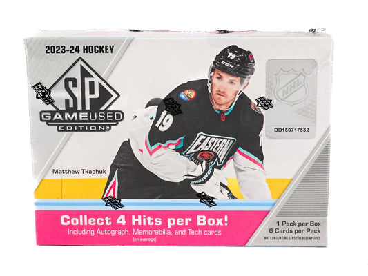 2023/24 Upper Deck SP Game Used Hockey Hobby Box