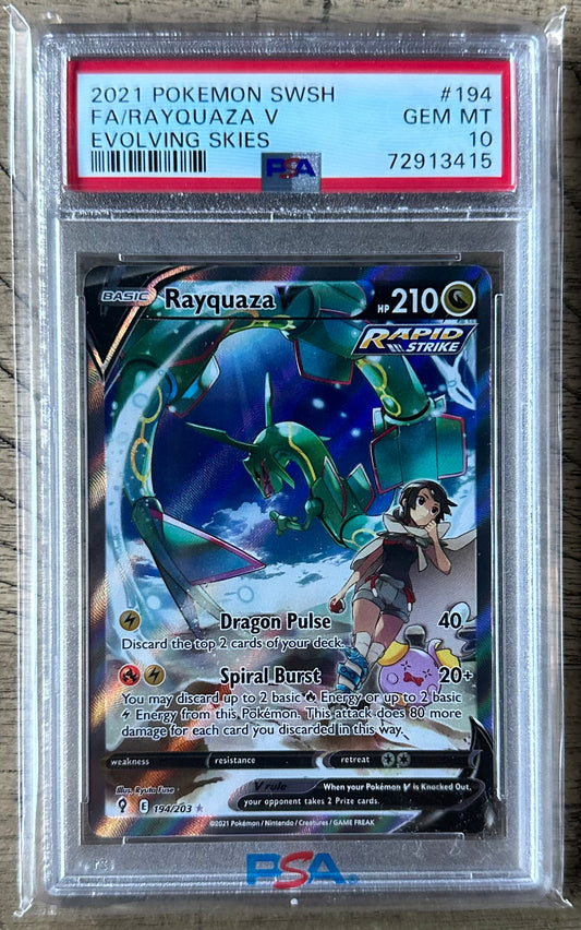 PSA 10 Rayquaza V Alt Art