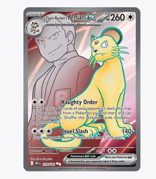 Team Rocket's Persian ex - 219/182 - SV10: Destined Rivals (DRI)