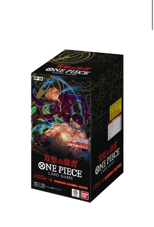 BANDAI ONE PIECE Card Game Wings Of The Captain. OP-06 Booster BOX TCG JAPAN