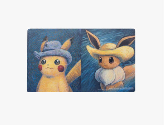 Pokemon TCG: Pokémon Center × Van Gogh Museum: Pikachu & Eevee Inspired by Vincent's Self-Portraits Playmat - Pokemon International Playmats