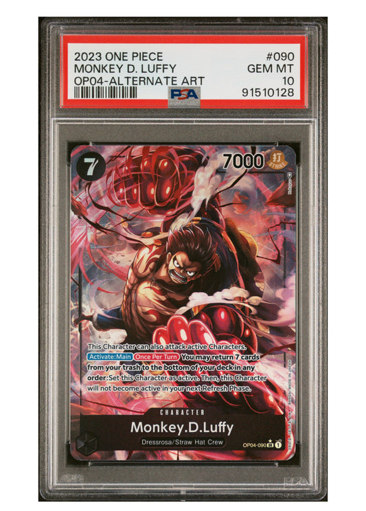 2023 ONE PIECE OP04-KINGDOMS OF INTRIGUE #090 MONKEY D. LUFFY ALTERNATE ART