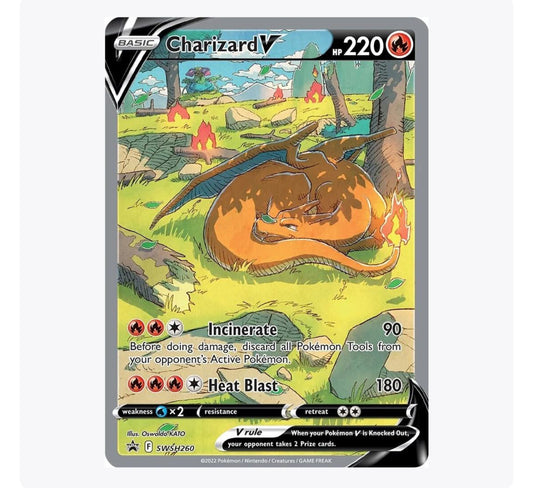 Charizard V - SWSH260 - SWSH: Sword & Shield Promo Cards (SWSD)