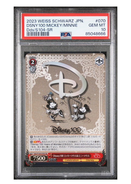 2023 WEISS SCHWARZ JAPANESE DISNEY100 #070 DSNY100 MICKEY/MINNIE DDS/S104-SR