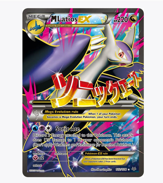 M Latios EX (102 Full Art) - XY - Roaring Skies (ROS)