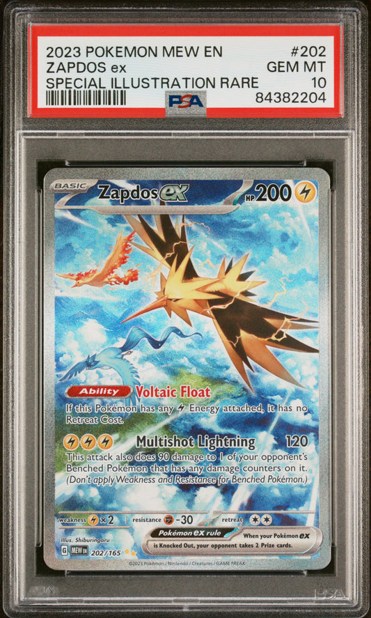 PSA 10 Zapdos EX Special Illustration Rare