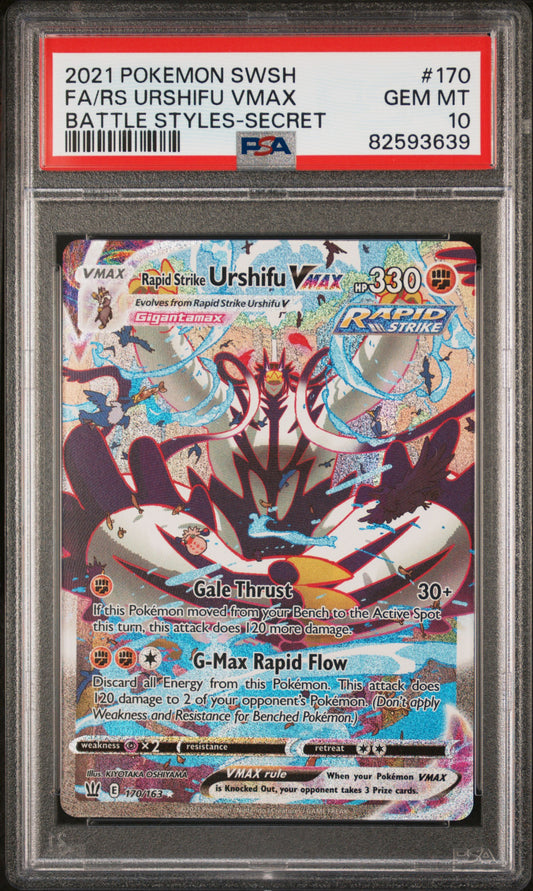 PSA 10 Urshifu Vmax Alt Art 170/163