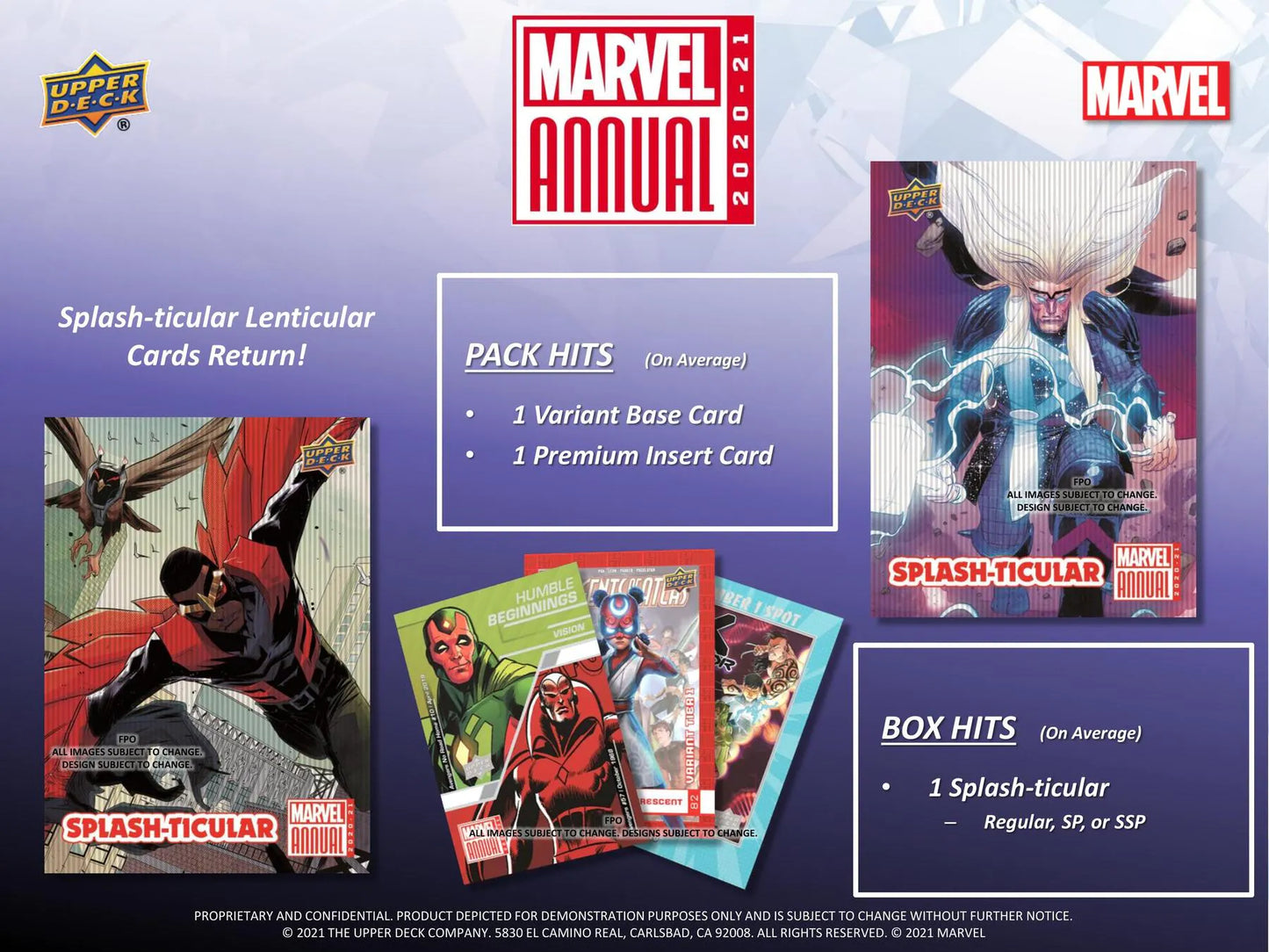 Marvel Annual Hobby Booster Pack (Upper Deck 2020/21)