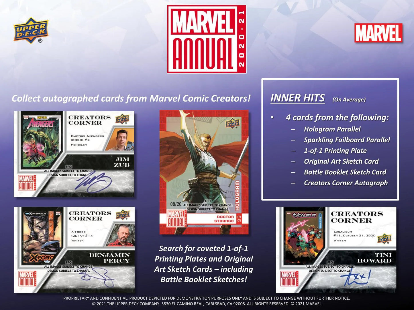 Marvel Annual Hobby Booster Pack (Upper Deck 2020/21)