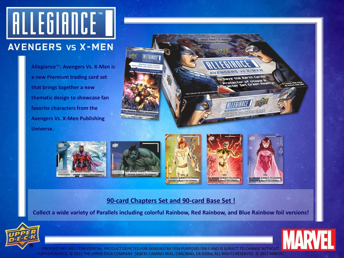 Marvel Allegiance: Avengers VS X-Men Hobby Box (Upper Deck 2023)