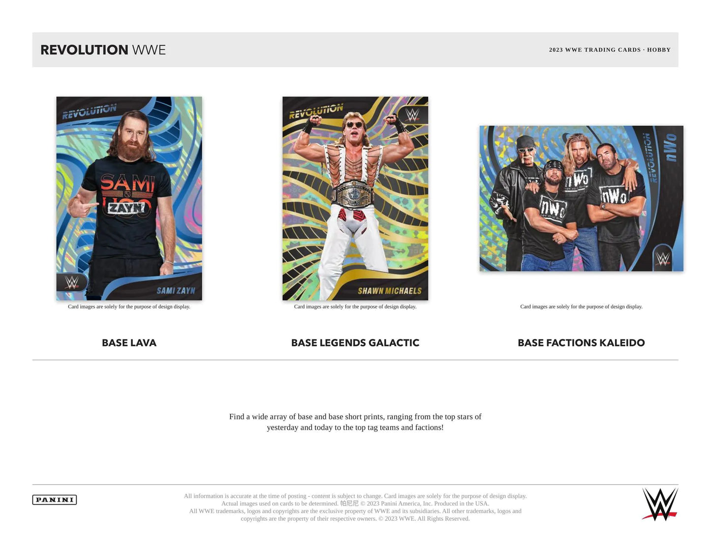 2023 Panini Revolution WWE Wrestling Booster Pack (Hobby Box)