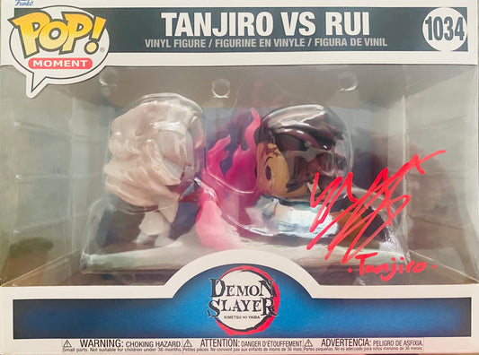 Funko POP! Tanjiro VS Rui Signed & Certified