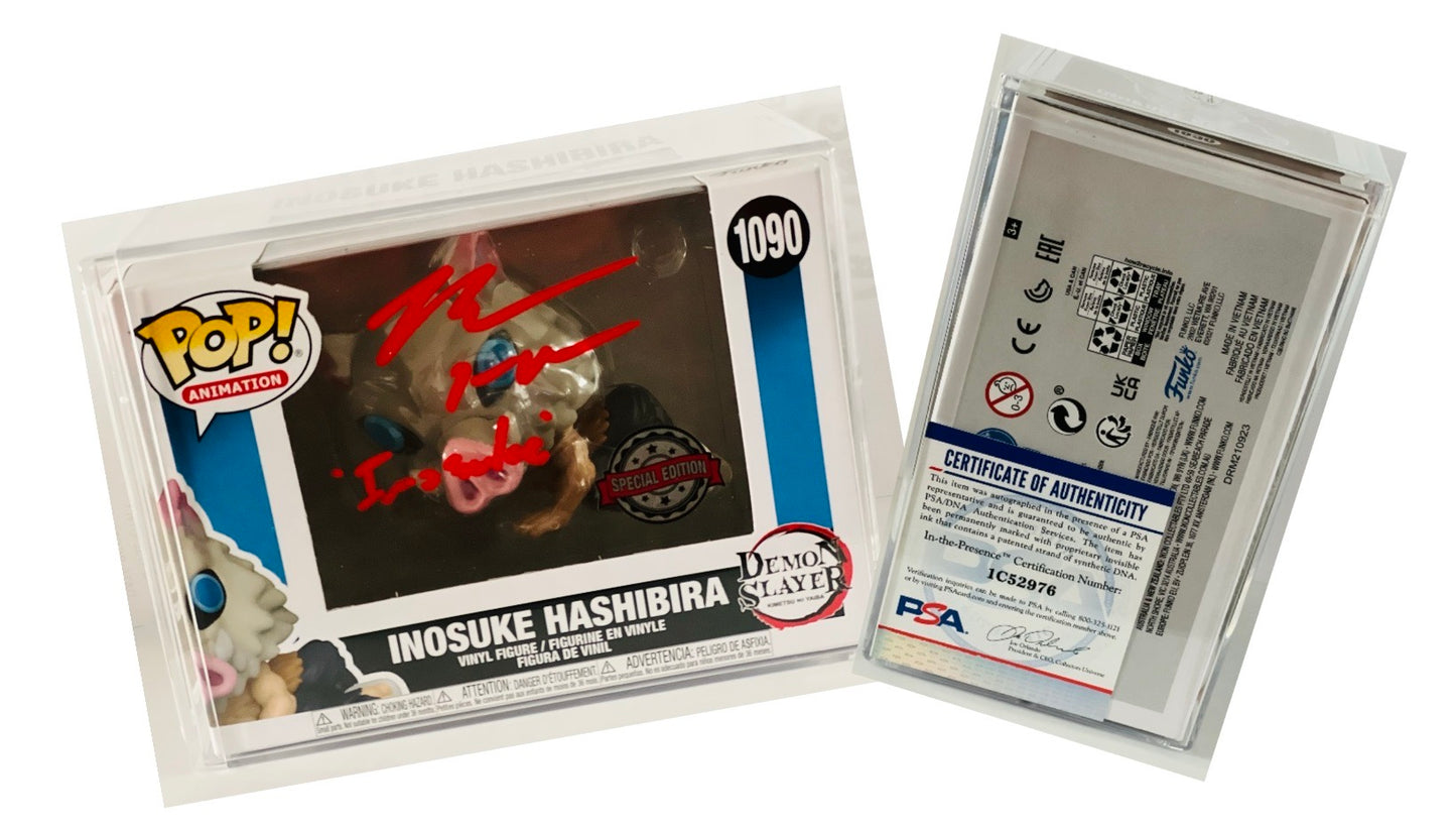 Funko POP! Laying Inosuke Hashibira Signed