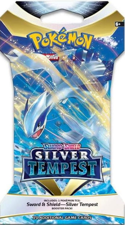 1- Sleeved Silver Tempest booster pack