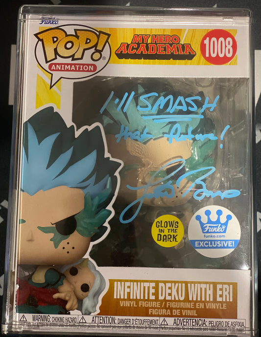 Funko Pop Infinite Deku With Eri Signed by English Voice Actor